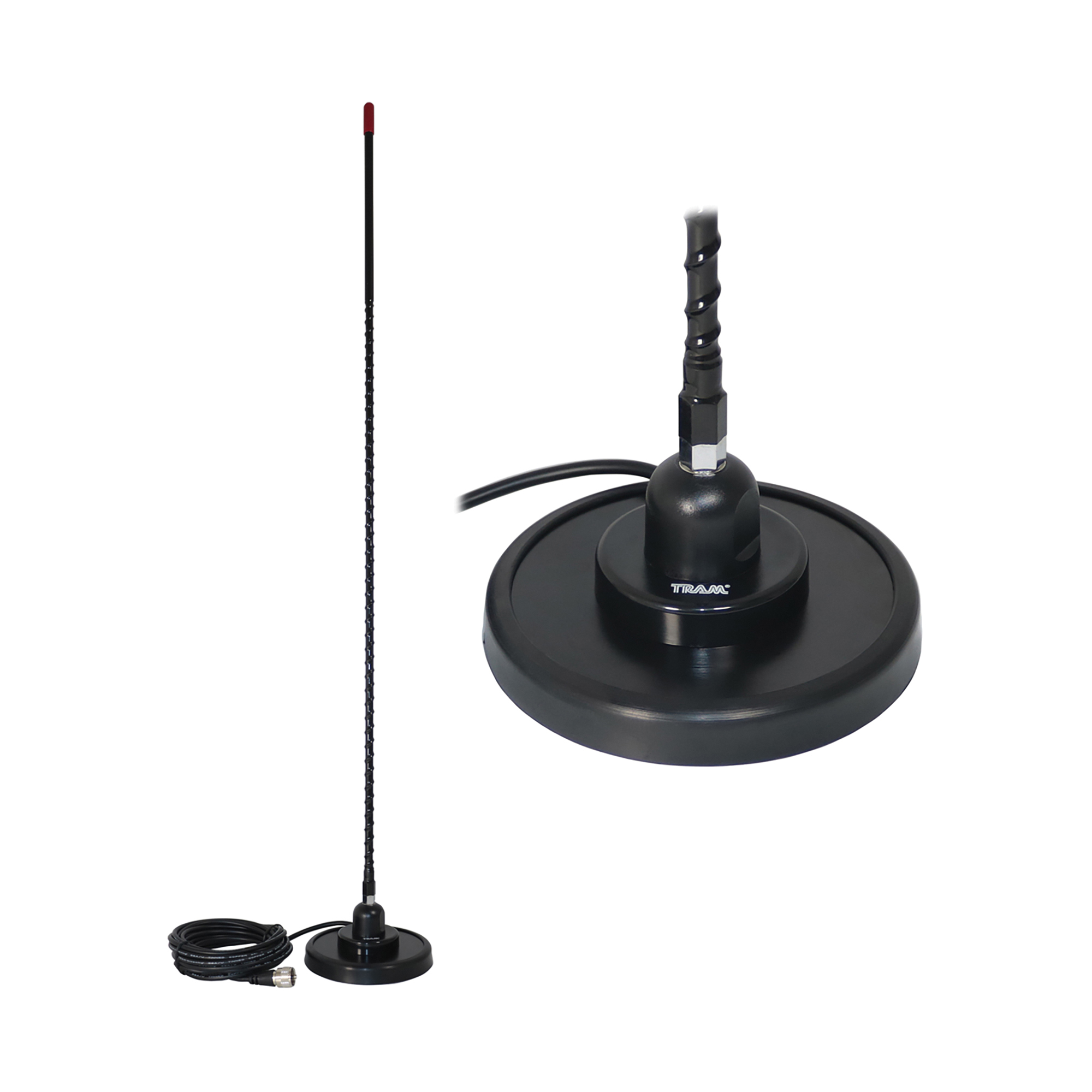 Tram, 3ft. Fiberglass Whip CB Magnet-Mount Antenna Kit, Model# 3-M-B-HC